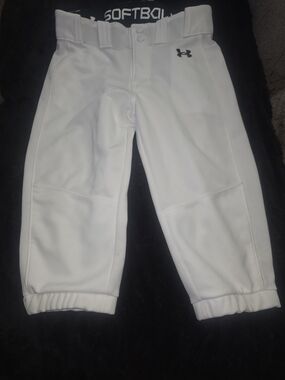 Under Armour Kids White Baseball/Softball Pants
